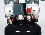 Einhell Compresor TE-AC 24 Silent (compresor silencioso con 750 W, máx. 8 bar, motor exento de aceite y servicio, depósito de 24 l, manómetro y acoplamiento rápido, válvula de seguridad)
