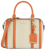 Geox D Zene S A, Bolsa para Mujer, Beige/Orange, Talla única