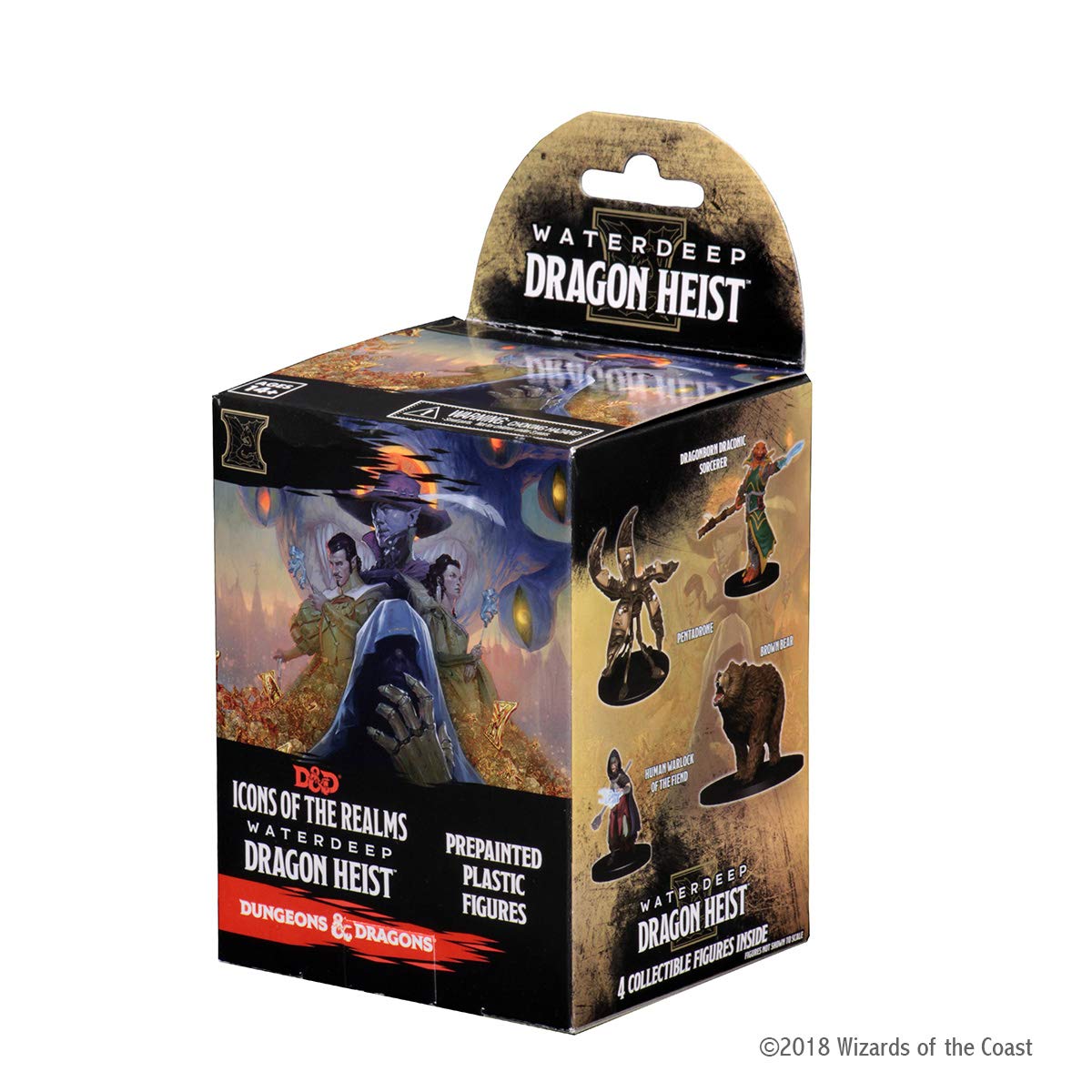 Rubie's WZK73110 D&D Icons of The Realms: Waterdeep Heist Dungeons & Dragons Animales Accesorios, Bayas o Rojo, 4