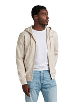 G-Star para Hombre Sudadera Back Graphic Zip Through Hooded, Beige (Whitebait D24769-D562-1603), XXL