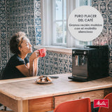 Melitta Avanza F270-100 Mystic Titan - Cafetera superautomática compacta con molinillo silencioso, máquina de café con capuchinador easy, depósitos XL, modo doble taza y limpieza automática, 1,5 L