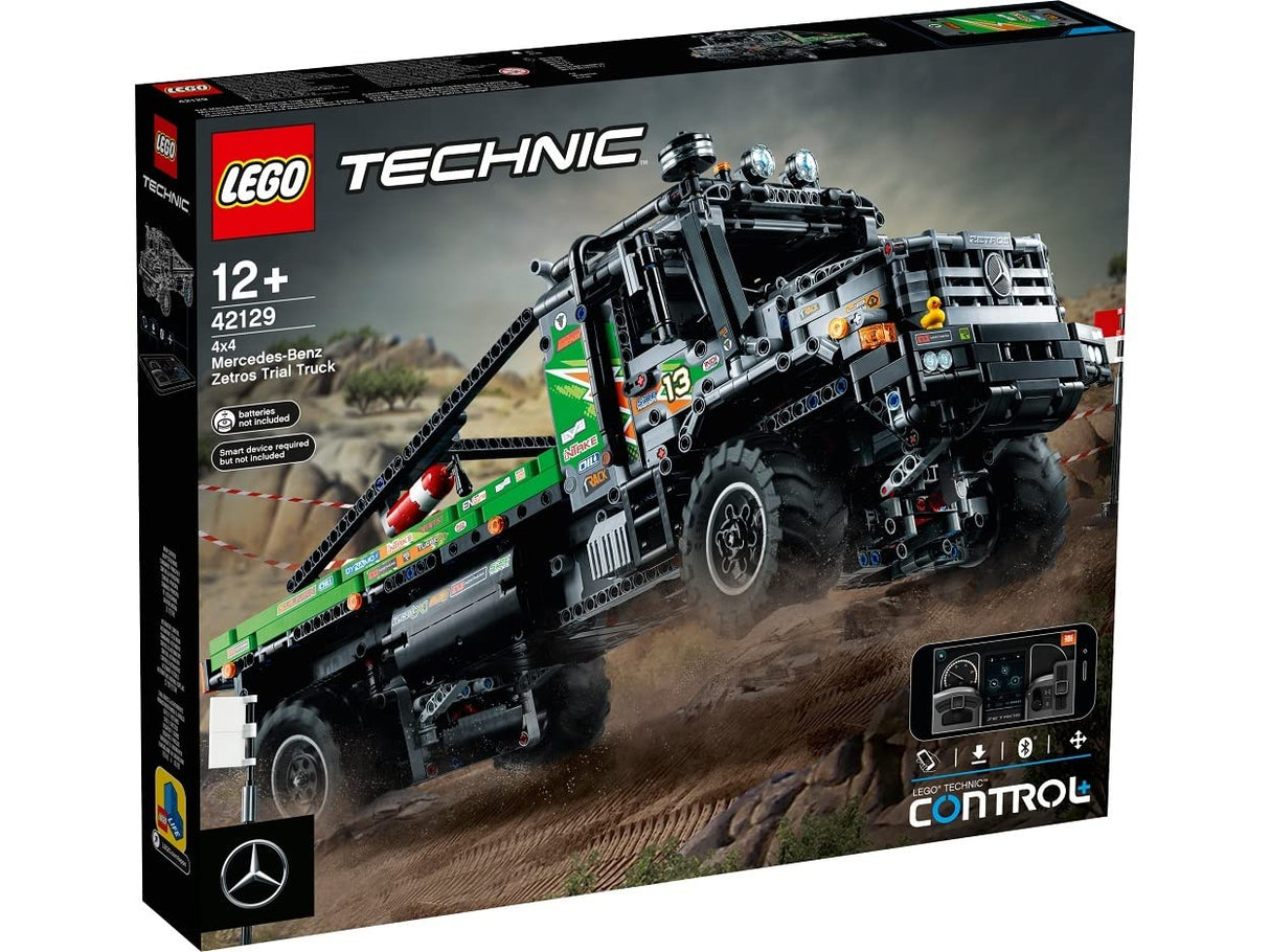 LEGO 42129 Technic Camión de Trial 4x4 Mercedes-Benz Zetros, Coche Teledirigido, Todoterreno de Juguete Controlado por App, Juego de Construcción, Regalos para Niños, Niñas y Adolescentes