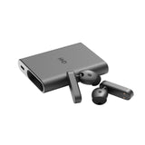 HMD Amped Buds - Auriculares in-Ear inalámbricos Bluetooth con Banco de energía Integrado (Hybrid ANC, ENC, hasta 95 Horas de reproducción, USB-C, IP54), Color Negro