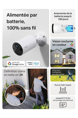 Tapo C410 2K (3MP) Cámara de vigilancia WiFi Exterior inalámbrica batería 2, duración de 180 días, detección Persona, visión Nocturna en Color, IP65 Impermeable, no Requiere concentrador