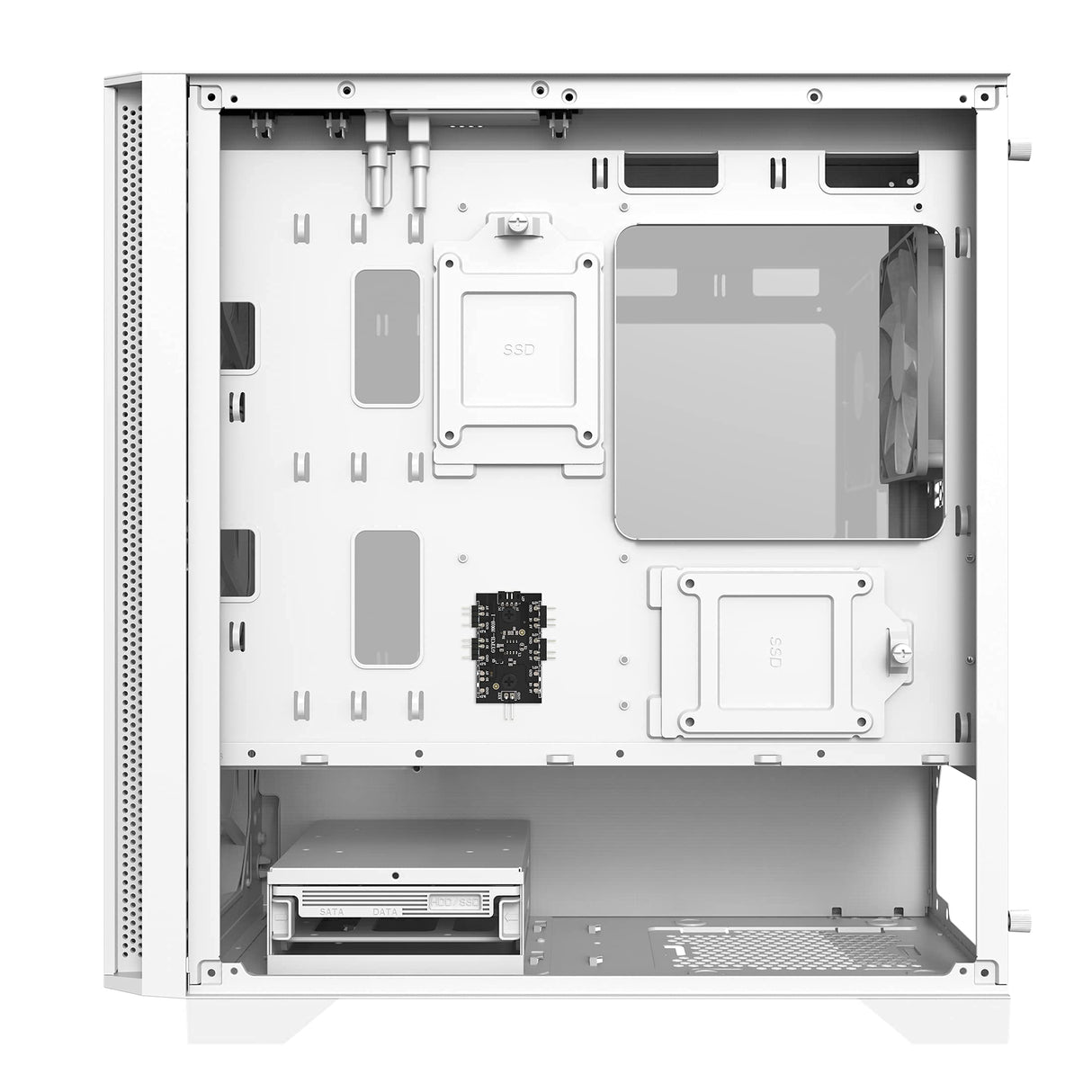 MONTECH Air 100 ARGB, Micro-ATX, Vidrio Templado - Blanco