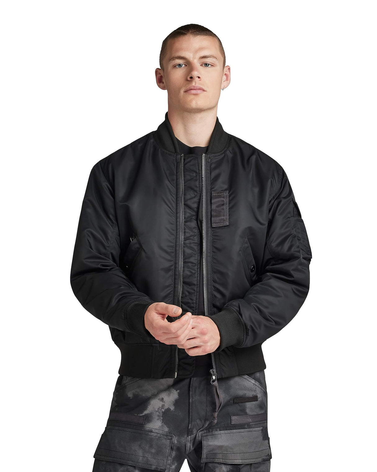 G-Star Para Hombre G-A1 Bomber Jkt, Negro (dk black D23624-C143-6484), XL