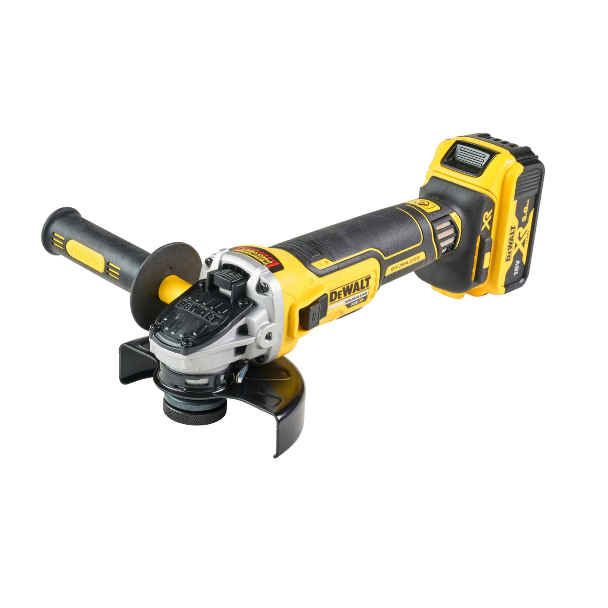 DEWALT DCG405P3-QW - 125mm Cordless Grinder 18V 3 Batteries 5.0 Ah Charger and TSTAK Case