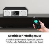 Karcher Dab 4500CD - Radio Digital estéreo (Sistema Compacto con Reproductor de CD, Bluetooth, Radio FM/Dab+, Sistema de música, USB, Despertador, Altavoz de 30 W, Mando a Distancia, Elegante Carcasa