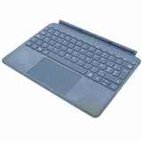 Microsoft - Teclado Tipo Cover Surface Go Signature - Teclado AZERTY francés - Azul Glaciar (Alcantara) - Compatible Solo con Surface Go, Surface Go 2 y Surface Go 3