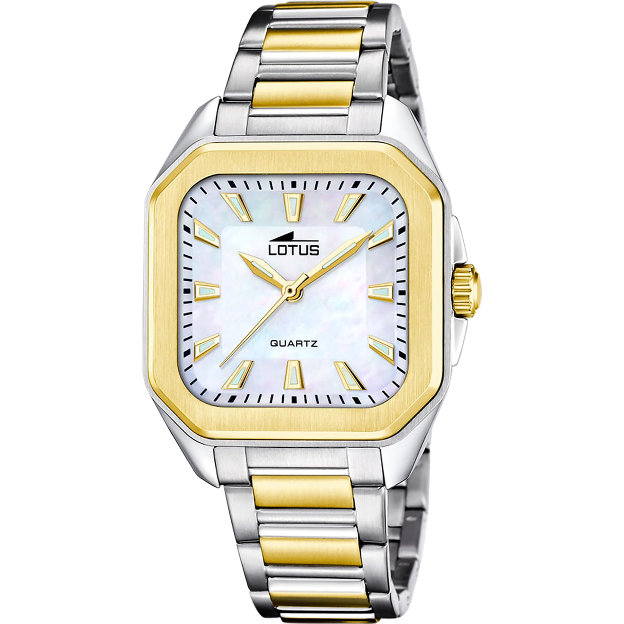 Lotus Reloj Mujer 18969/2 Square Series Caja de Acero Inoxidable 316l Multi Correa de Acero Inoxidable 316l Multi