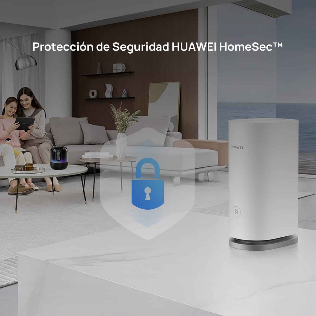 HUAWEI WiFi Mesh 3, Router Mesh Wi-Fi 6 AX3000 para Todo el hogar, Cobertura de hasta 200-400 m², Paquete de 3, 9 Puertos GE en Total, Seguridad HomeSec™, Exclusivo de Amazon, 42 Meses de Garantía