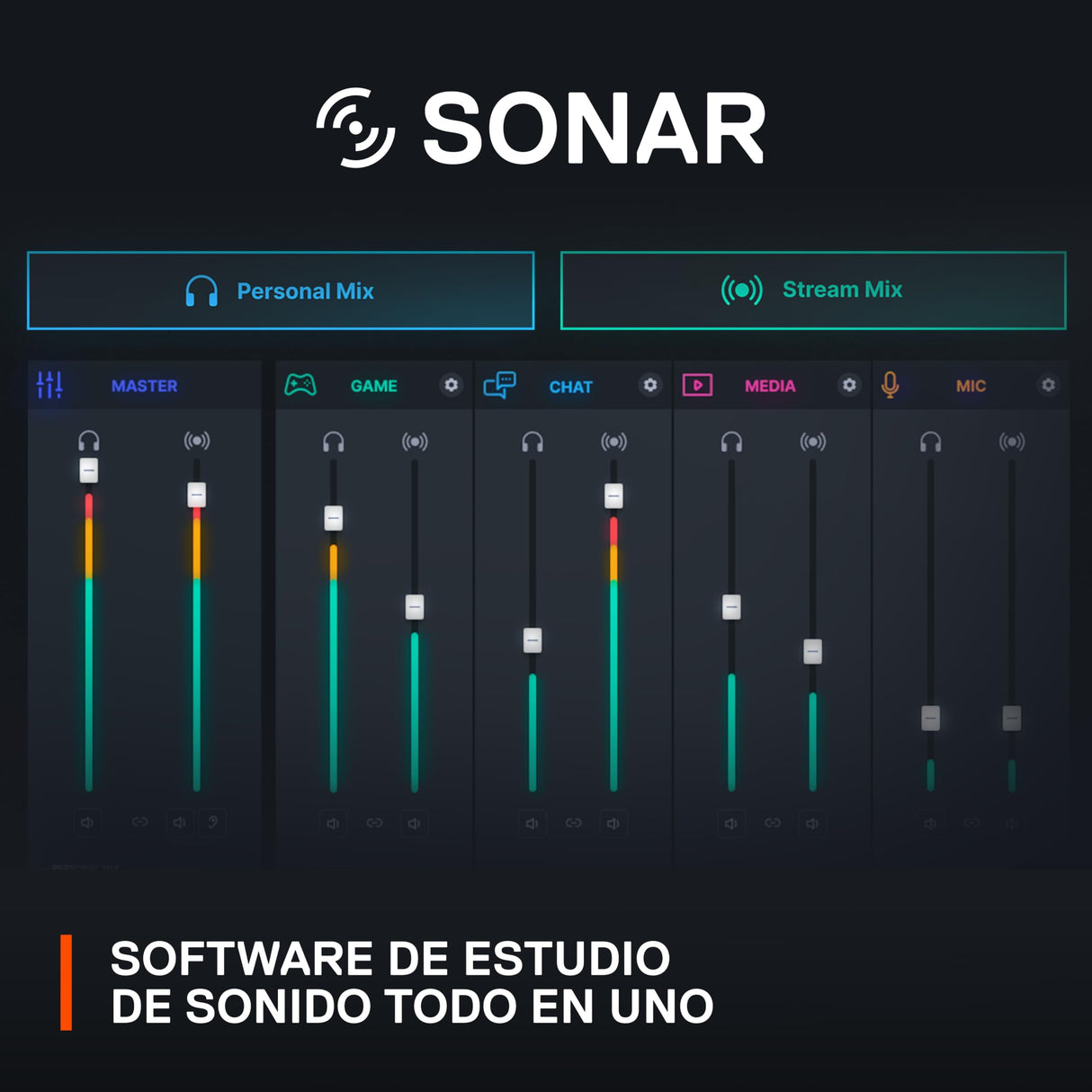 SteelSeries Alias Pro Kit — Micro XLR + Mezclador Stream — cápsula 3 Veces Mayor para Gaming, Streaming y pódcast — Interfaz USB/XLR — Controles para personalización — RGB — PC Individual o Dual
