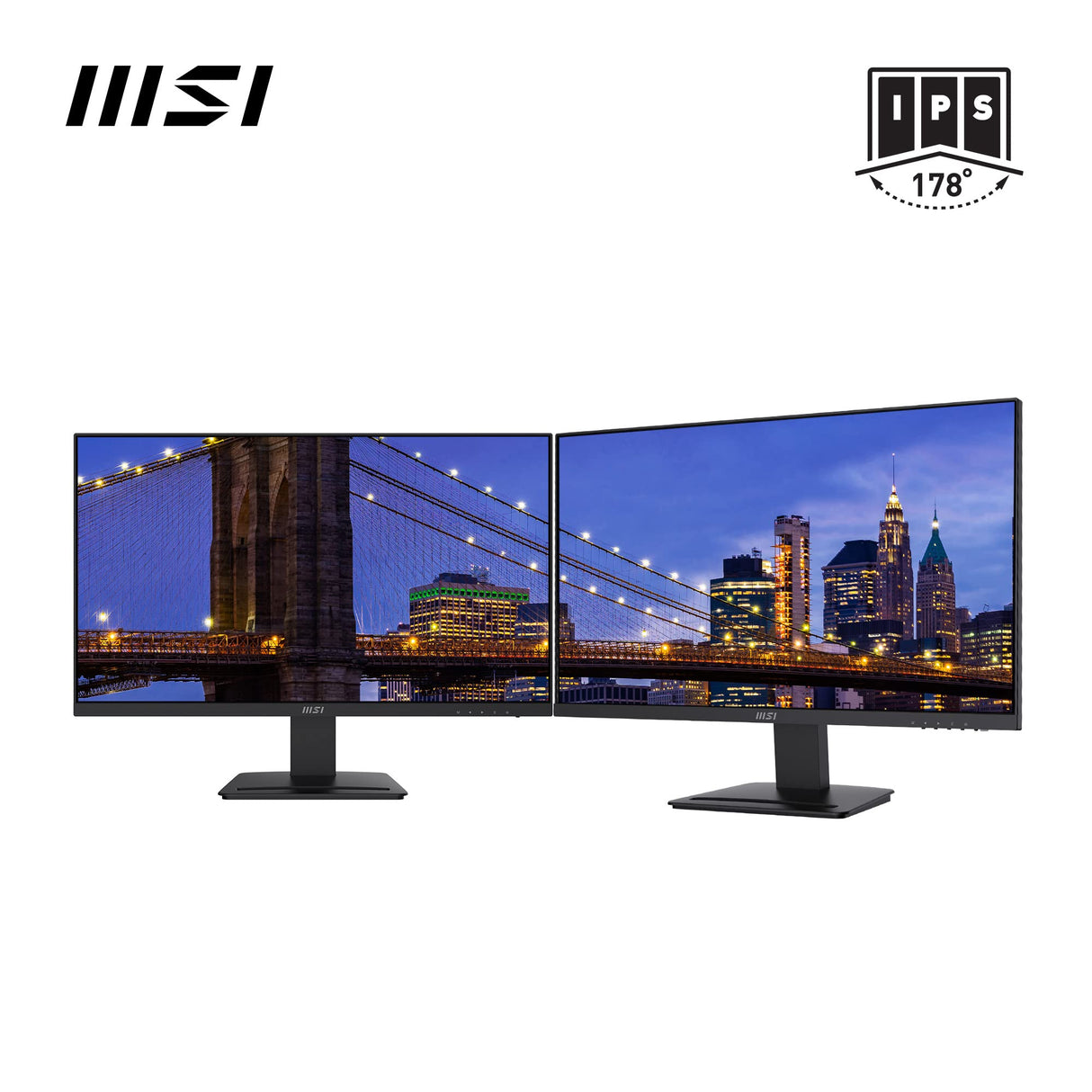 MSI Pro MP273 - Monitor Profesional 27" Panel IPS 1920x1080 (FHD), 75Hz, Antiglare, Soporte VESA, Ranuras para Accesorios, Negro