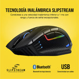 Corsair DARK CORE RGB PRO Ratón Inalámbrico FPS/MOBA para Juegos - 18.000 PPP - 8 Botones Programables - Inalámbrico Sub-1ms - Compatible con iCUE - PC, Mac, PS5, PS4, Xbox - Negro