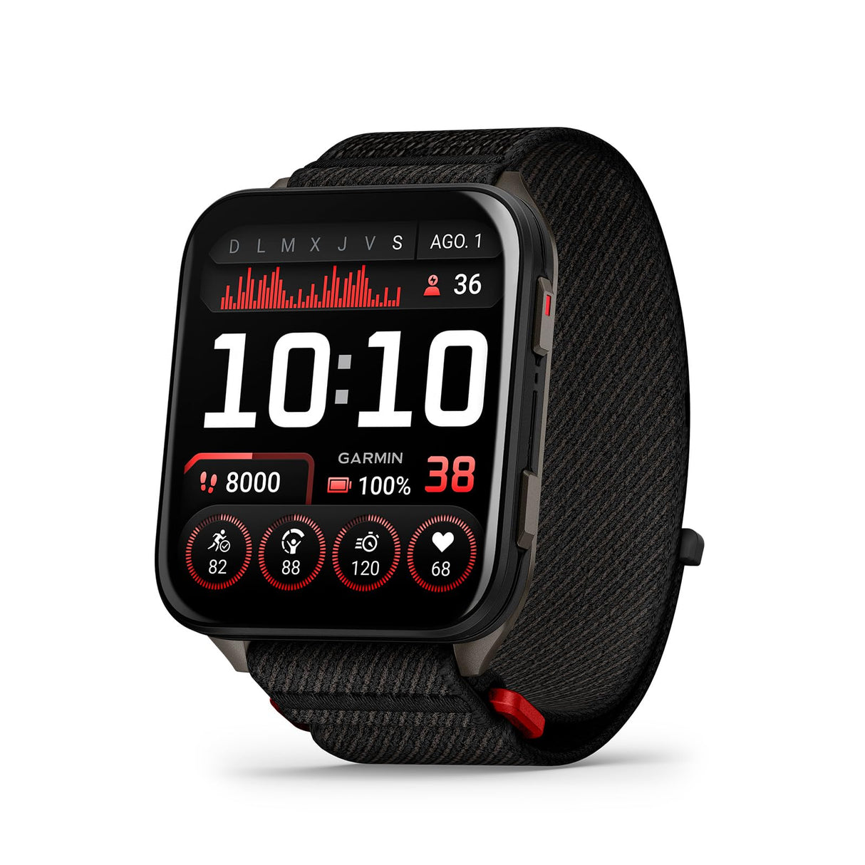 Garmin Venu X1, Smartwatch Premium con GPS, Pantalla AMOLED de 2'', Funciones de Salud y Bienestar 24/7, Altavoz y Micrófono Integrados, Mapas, Linterna LED, hasta 8 días de autonomía, Negro