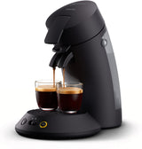 Philips Domestic Appliances Máquina De Cápsulas De Café SENSEO. Selección De La Intensidad Del Café. Tecnología Coffee Boost. Producto Ecológico. Negro Piano. (CSA210/22)