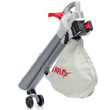 IKRA 3en1 Aspirador soplador a batería IALS 2-20 Incl. 2 baterías Recargables y Cargador rápido Doble