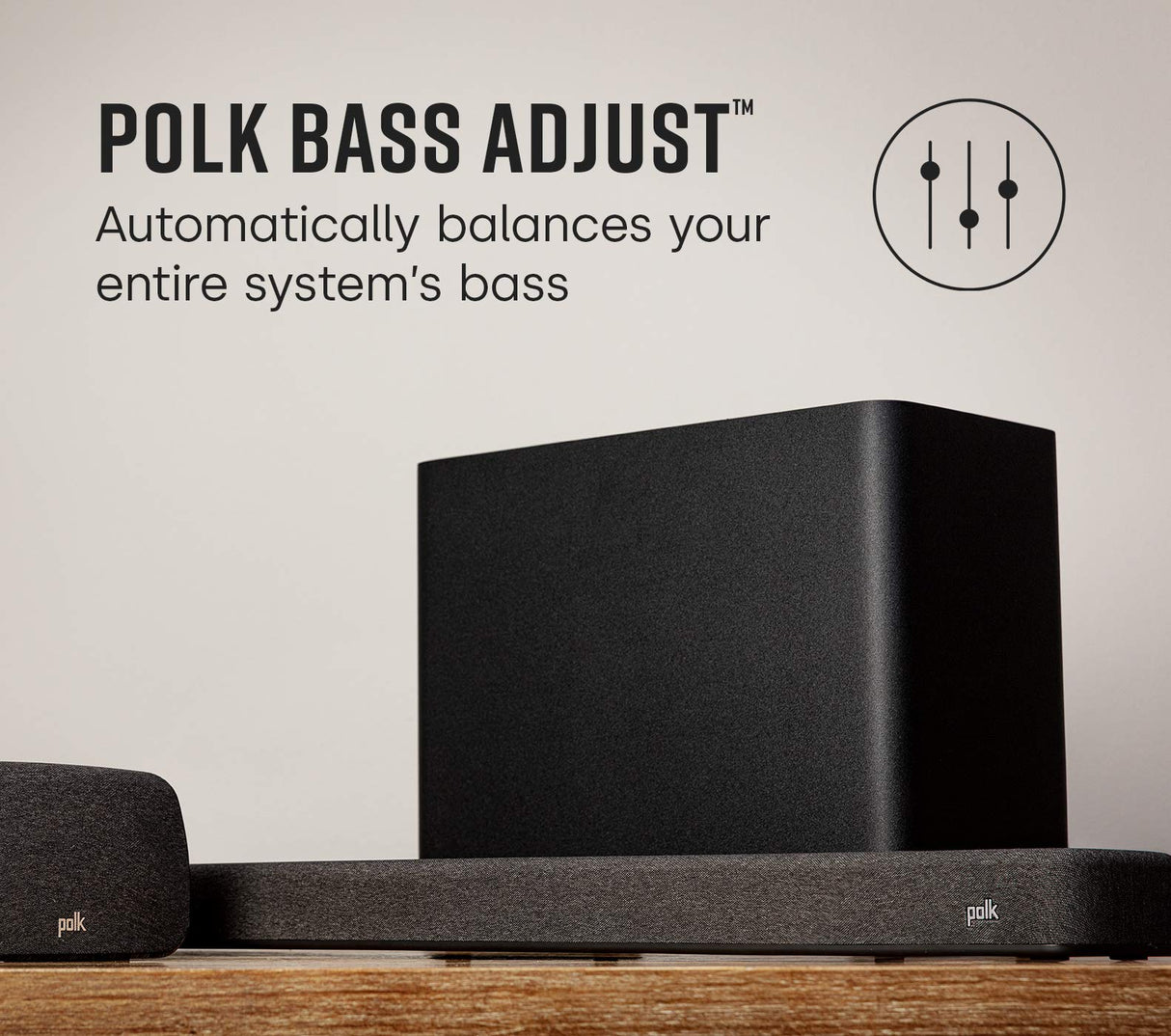 Polk Audio React Sub Subwoofer para Barra de Sonido Polk React