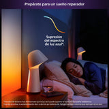 Philips Hue Twilight, Lámpara de mesilla inteligente, optima para dormir y despertar, luz blanca y de color, compatible con Bluetooth, control por voz con Alexa, Apple Home y Google Assistant