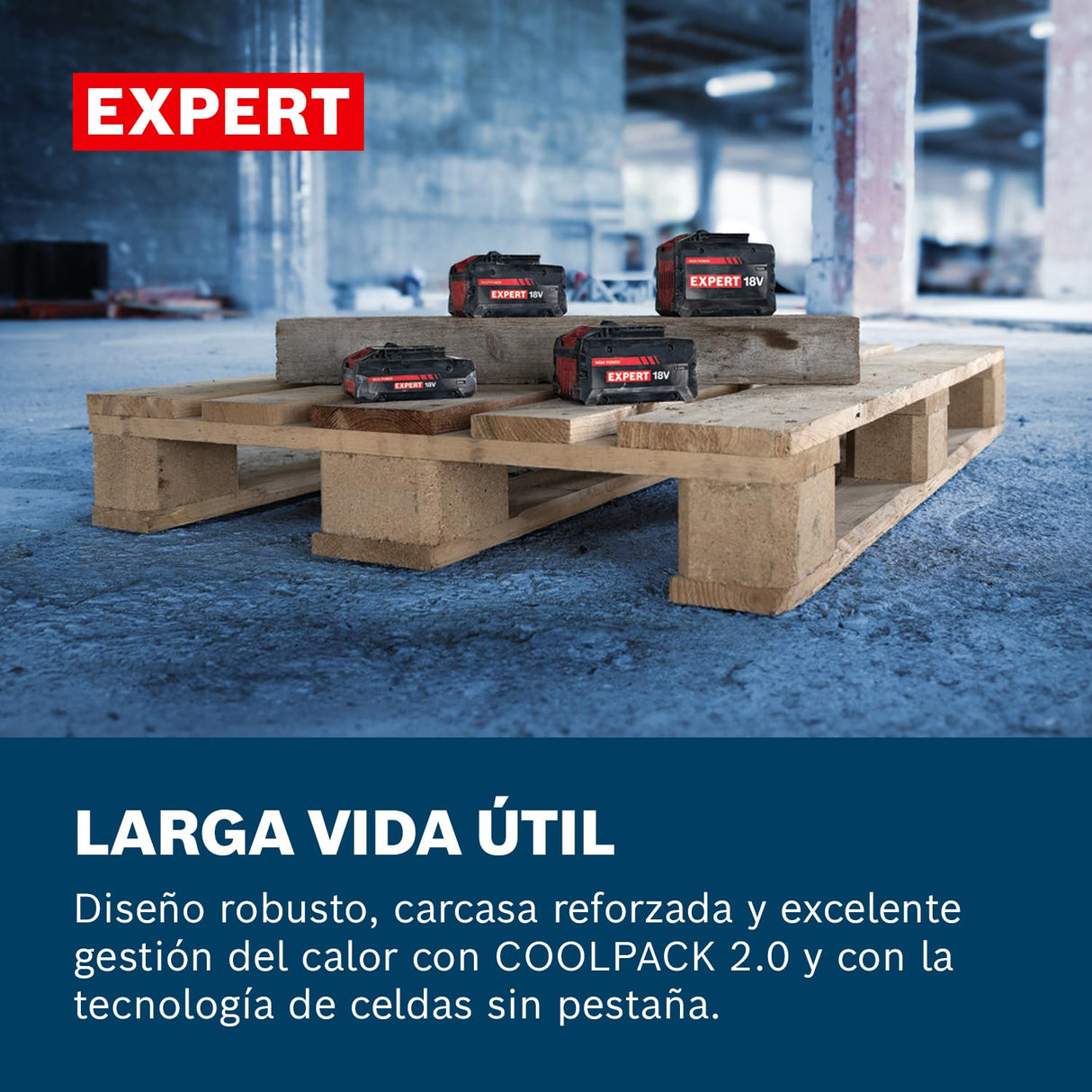 Set básico de alta potencia Bosch EXPERT 18V System EXBA18V-40 combinado con cargador rápido GAL 12V/18-80 (hasta 2000 W de potencia máxima)