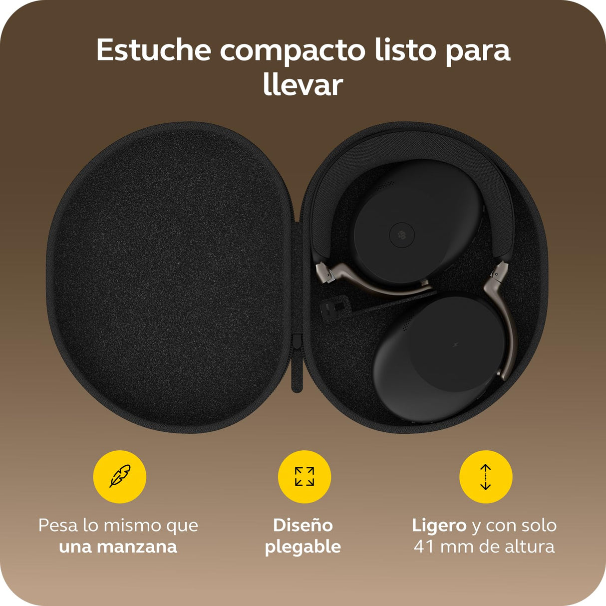 Jabra Evolve3 85 Auriculares Over-Ear Bluetooth Inalámbricos con Micrófono y Base Carga para Trabajo, USB-A, IA Llamadas, ANC Adaptativa, 25h Batería, MS Teams Certificado, Negro