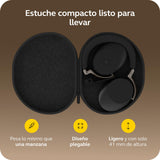 Jabra Evolve3 85 Auriculares Over-Ear Bluetooth Inalámbricos con Micrófono para Trabajo, USB-C, IA Llamadas, Cancelación Ruido Activa Adaptativa, 25h Batería, para Apps de Reunión, Negro