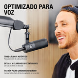 Elgato Wave DX - Micrófono XLR dinámico, patrón cardioide, reducción de Ruido, optimizado para Voz para podcasts, Streaming y retransmisiones, sin Amplificador de señal, para Mac y PC