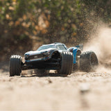 ARRMA VORTEKS Mega 550 2WD Coche teledirigido 1/10, Stadium Truck, más de 30 km/h, actualizable, Incluye Accesorios, Azul, ARA3205T1