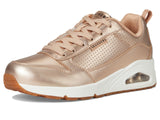 Skechers Uno- Metallixs, Zapatillas Mujer, Oro Rosa, 40 EU