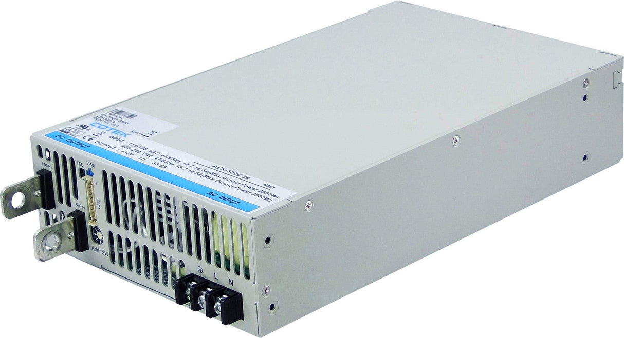 Cotek AEK 3000-30 - Fuente de alimentación empotrable (CA/CC, 100 A, 3000 W, 30 V/DC, estabilizada, tensión de Salida Ajustable