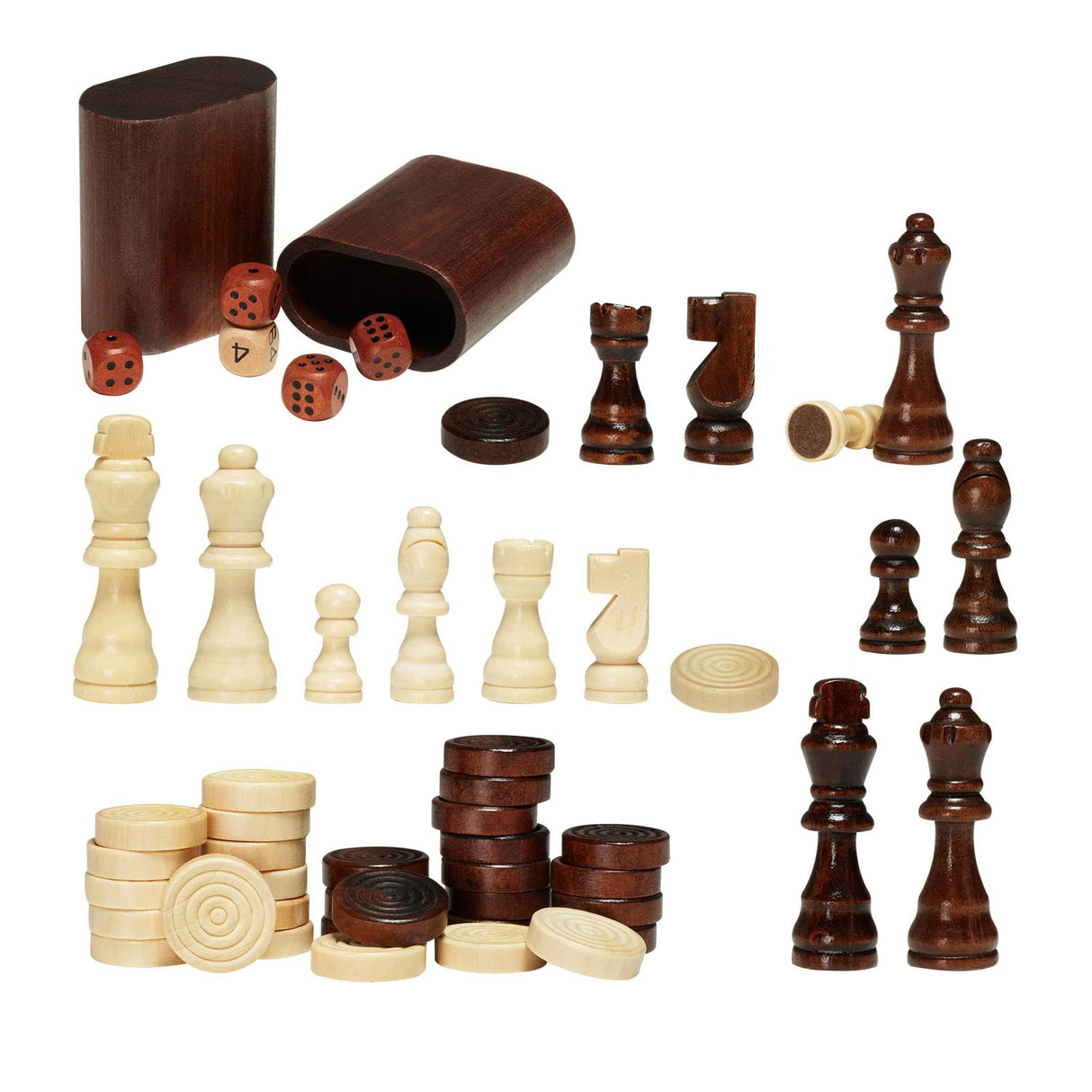 VEVOR Juego de ajedrez de Damas y Backgammon 3 en 1, Tablero de ajedrez de Madera 44 x 67,5 cm, Mesa de Juego combinada de Lujo, Materiales de Regalo Ideales para Juegos de Mesa