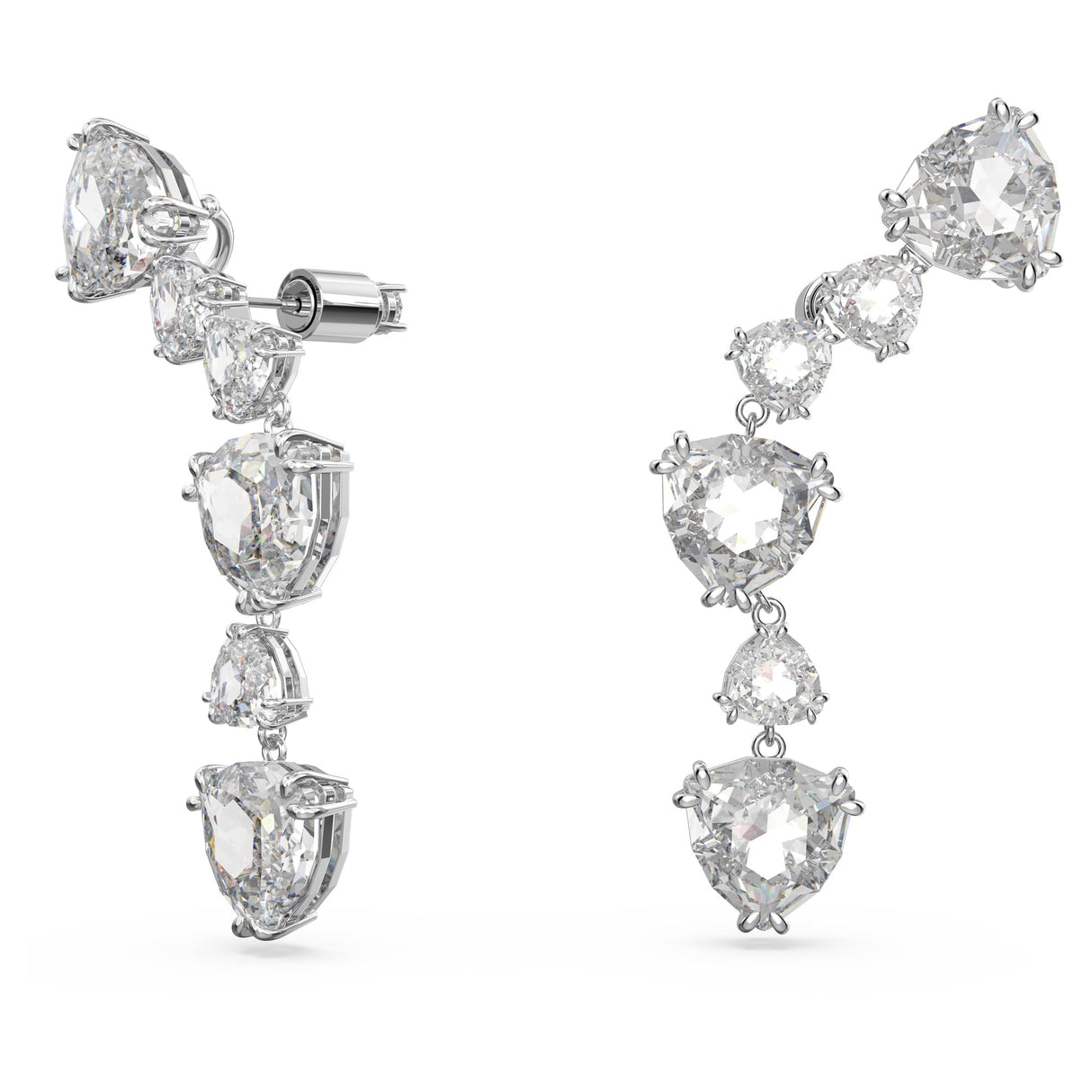 Swarovski Pendientes Ear Cuff para Mujer, con Baño de Rodio, Cristal Swarovski, Colección Mesmera de Swarovski