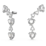Swarovski Pendientes Ear Cuff para Mujer, con Baño de Rodio, Cristal Swarovski, Colección Mesmera de Swarovski