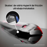 HyperX Pulsefire Haste 2 S - Ratón Gaming inalámbrico, Carcasa de magnesio, Ultra-Ligero 64g, batería 120h, Glass Skates, Sensor 26K, Color Azul