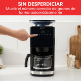 Cafetera Instant® Grind & Brew, 24 Horas Programable, 12 Tazas, Molinillo de Granos Ajustable Incorporado, Filtro Reutilizable, Pantalla Digital, Filtro de Agua, Jarra de Vidrio, Mantener Caliente