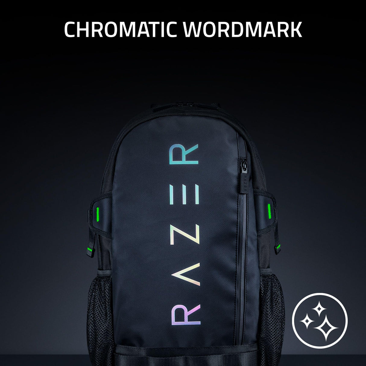 Razer Rogue v3 - Mochila para laptop de 16 pulgadas: exterior resistente al desgarro y al agua, bolsillo lateral de malla para botellas de agua, compartimento dedicado para laptop, se adapta a