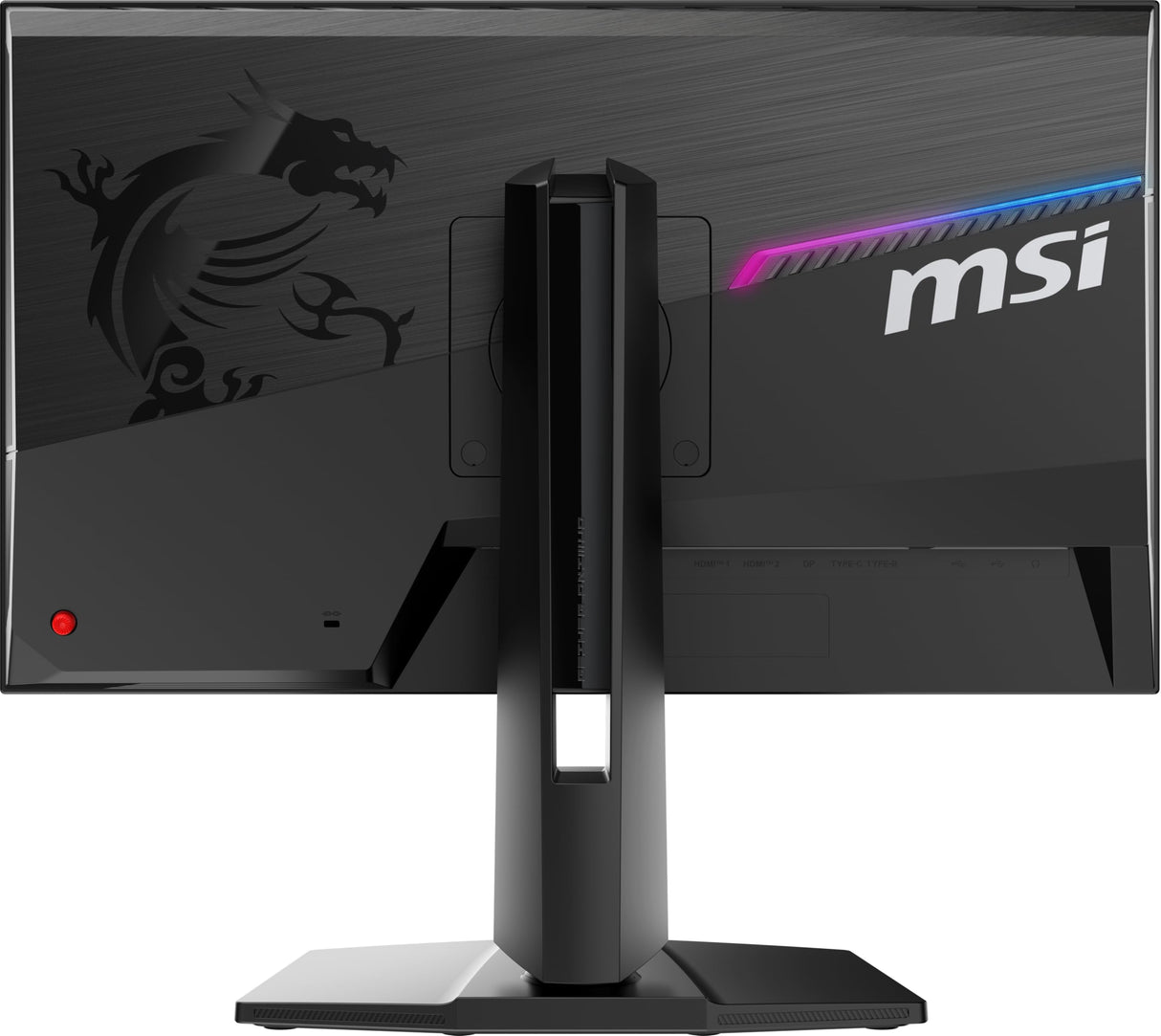 MSI MPG 242R X60N de 24 Pulgadas Monitor Gaming FHD, 1920 x 1080 TN rápido, 600 Hz, 0,1 ms, DisplayHDR 400, AMD FreeSync, inclinación, Altura Ajustable,Soporte Vesa, Negro