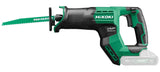 HIKOKI Akku Säbelsäge CR18DMA (18V, Sägehub: 29 mm, Leerlaufvibration: 8,7 m/sec², Sägen in Holz Ø: 300 mm, Sägen in Rohr Ø: 130 mm, Sägen in Stahl Ø:19 mm,) OHNE Akku, Ladegerät und Transportkoffer.