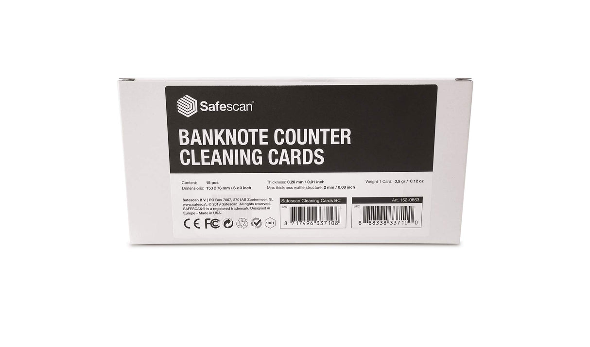 Safescan Tarjetas de limpieza