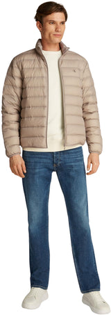 Calvin Klein Cazadora acolchada Hombre Down Jacket ligera, Gris (Rock Ridge), XS