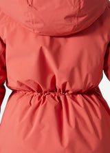 Helly-Hansen Womens W Nora Long Insulated Jacket, Rojo, XS