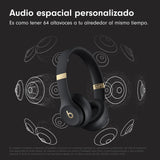 Beats Solo 4 - Auriculares Wireless Bluetooth on-Ear, compatibles con Apple y Android, con hasta 50 Horas de batería - Negro y Oro