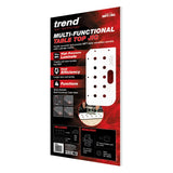 Trend Plantilla de enrutamiento de mesa multifuncional, encimeras estilo MFT, compatible con enrutador de inmersión, material duradero, radios de esquina y corte de extremo de 45 grados, MFT/JIG