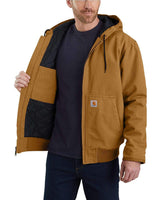 Carhartt, Hombre, Chaqueta De Estilo Deportivo, Aislada, En Algodón De Lona Con Efecto Desgastado, Ajuste Holgado, Marrón Carhartt®, M