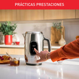 Tefal Majestuo Hervidor, Interfaz intuitiva, Hervidor Eléctrico con 9 Ajustes de Temperatura, Manejo Seguro, Mantener Caliente, Filtro Antical Extraíble, Indicación del Nivel de Agua, KI883D10