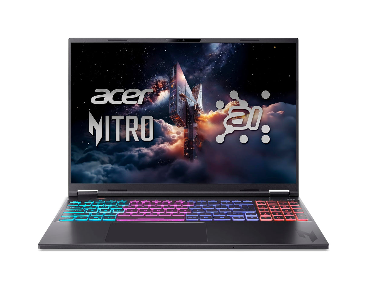 Acer Nitro 16S AI (AN16S-61-R9Y) Ordenador para Juegos, Copilot+ PC, Pantalla WQXGA IPS 180Hz de 16", AMD Ryzen AI 9 365, 32 GB RAM, SSD de 1 TB, NVIDIA GeForce RTX 5070, Windows 11, Teclado QWERTZ