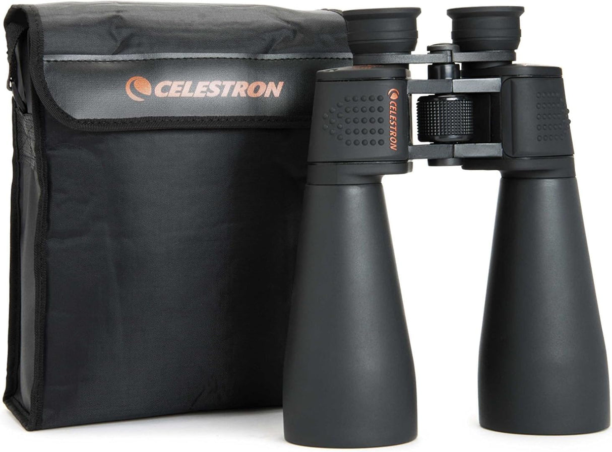 Celestron 71008 SkyMaster25x70mm Prismáticos Porro con Lente Multicapa, Cristal de Prisma Bak-4 y Funda de Soporte,Negro