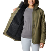 Columbia Bugaboo Fleece Interchange Jacket, Chaqueta De Invierno 3 En 1 para Mujer, Stone Green, Talla XS