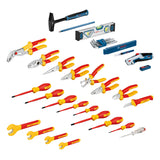 Bosch Professional juego mixto de herramientas manuales de 37 piezas (incl. 21 herramientas manuales VDE y 16 herramientas manuales adicionales, cómodas y ergonómicas, en L-BOXX)