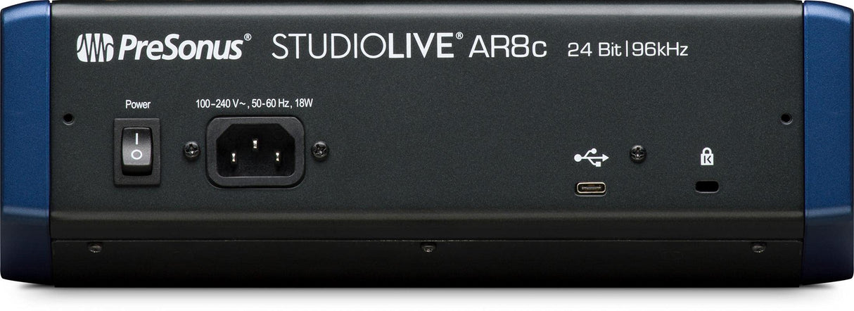 PreSonus StudioLive AR8c Mezclador Analógico/Interfaz de Audio 8 Canales Compatible USB-C/Grabador SD Estéreo